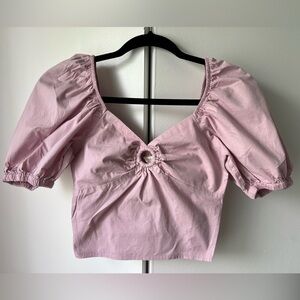 Sim & Sam Burnished Lilac Cropped top